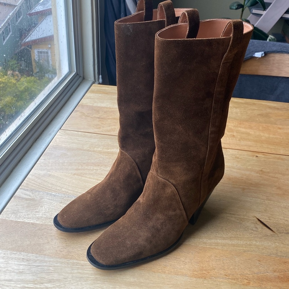 Zimmermann Suede Western Boots, Size 41